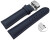 Schnellwechsel Uhrenarmband mit Butterfly Leder glatt dunkelblau 18mm 20mm 22mm 24mm 26mm 28mm