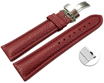 Schnellwechsel Uhrenarmband Kippfaltschließe Leder...