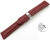 Schnellwechsel Uhrenarmband Kippfaltschließe Leder genarbt bordeaux 18mm 20mm 22mm 24mm