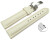 Schnellwechsel Uhrenarmband Kippfaltschließe Leder genarbt Creme 18mm 20mm 22mm 24mm