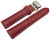 Uhrenarmband Leder mit Butterfly gepolstert genarbt bordeaux TiT 18mm 20mm 22mm 24mm 26mm 28mm