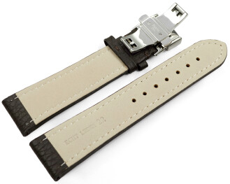 Uhrenarmband Leder mit Butterfly gepolstert genarbt...