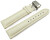 Uhrenarmband Leder mit Butterfly gepolstert genarbt Creme TiT 18mm 20mm 22mm 24mm 26mm 28mm