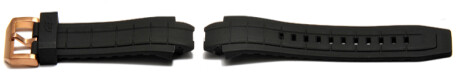 Uhrenarmband Casio für EFX-700, EFX-500, Kunststoff, schwarz