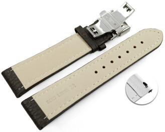 Schnellwechsel Uhrenband Leder Butterfly gepolstert...