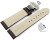 Schnellwechsel Uhrenband Leder Butterfly gepolstert genarbt dunkelbraun 18mm 20mm 22mm 24mm 26mm 28mm