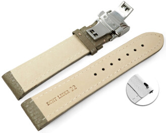 Schnellwechsel Uhrenband Leder Butterfly gepolstert...