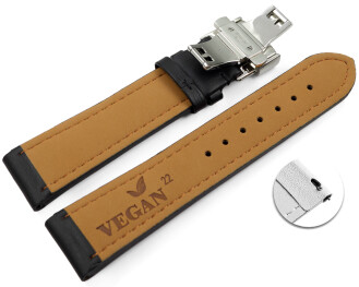 Schnellwechsel Uhrenarmband Butterfly Vegan Korn schwarz...