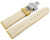 Uhrenband mit Butterfly stark gepolstert Kroko gelb 18mm 20mm 22mm 24mm