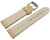 Uhrenarmband gepolstert Kroko Prägung Leder Sand 18mm 20mm 22mm 24mm 26mm 28mm