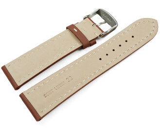 Uhrenarmband Leder stark gepolstert rostbraun 18mm 20mm 22mm 24mm