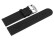 Uhrenarmband hydrophobiertes Leder - Wasserfest - schwarz