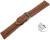 Schnellwechsel Uhrenarmband Leder stark gepolstert glatt rostbraun 18mm 20mm 22mm 24mm