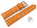 Schnellwechsel Uhrenarmband gepolstert Kroko Prägung Leder orange TiT 18mm 20mm 22mm 24mm 26mm 28mm