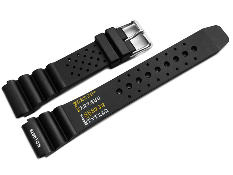 Silikon Uhrenarmbänder Faltschließe schwarz Design Glatt  22mm,24mm,20mm,18mm, 