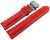 Uhrenband mit Butterfly stark gepolstert glatt rot 18mm 20mm 22mm 24mm