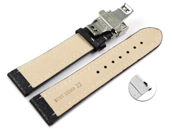 XL Schnellwechsel Uhrenband Leder Butterfly gepolstert...