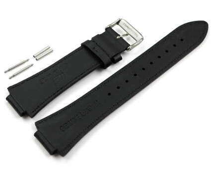 Uhrenarmband Casio EFS-S630BL-5AV Leder schwarz