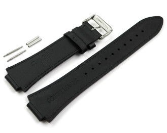 Uhrenarmband Casio EFS-S630BL-5AV Leder schwarz