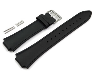 Uhrenarmband Casio EFS-S630BL-5AV Leder schwarz
