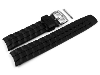 Uhrenarmband Casio für EF-550, Kunststoff, schwarz