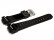 Uhrenarmband Casio für GWX-8900B, GWX-8900B-7ER, Kunststoff, schwarz, glänzend (Klavierlackoptik)