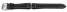 Lotus Uhrenband f.15323/K, 15323/N, 15323/H, 15322, Leder, schwarz, weiße Naht