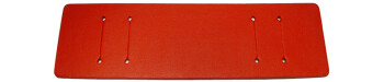 Unterlage für Uhrenarmbänder - echt Leder - rot - (max. 22mm)