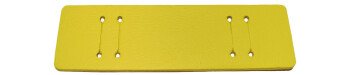 Unterlage für Uhrenarmbänder - echt Leder - gelb - (max. 22mm)