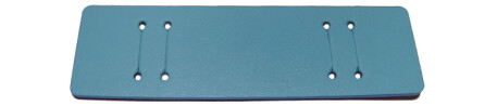 Unterlage für Uhrenarmbänder - echt Leder - hellblau - (max. 22mm)