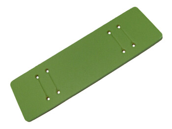 Unterlage für Uhrenarmbänder - echt Leder - grün - (max. 22mm)