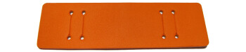 Unterlage für Uhrenarmbänder - echt Leder - orange - (max. 22mm)