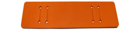 Unterlage für Uhrenarmbänder - echt Leder - orange - (max. 14mm)