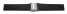 Faltschließe Silikon Struktur schwarz 18mm 20mm 22mm 24mm
